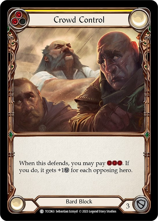 Image for Crowd Control (Yellow) (Round the Table: TCCxLSS) (TCC063) - Flesh and Blood TCG