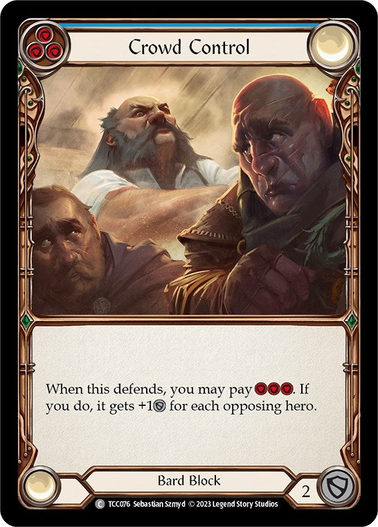 Image for Crowd Control (Blue) (Round the Table: TCCxLSS) (TCC076) - Flesh and Blood TCG