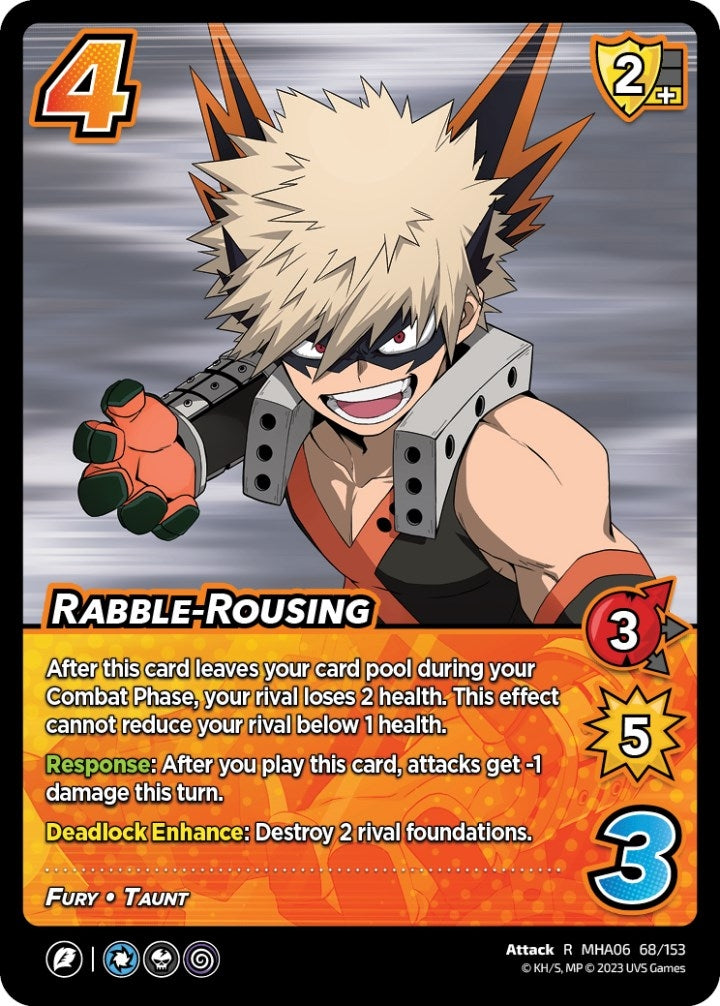 Image for Rabble-Rousing (UniVersus: My Hero Academia: Jet Burn) (68/153) - UniVersus