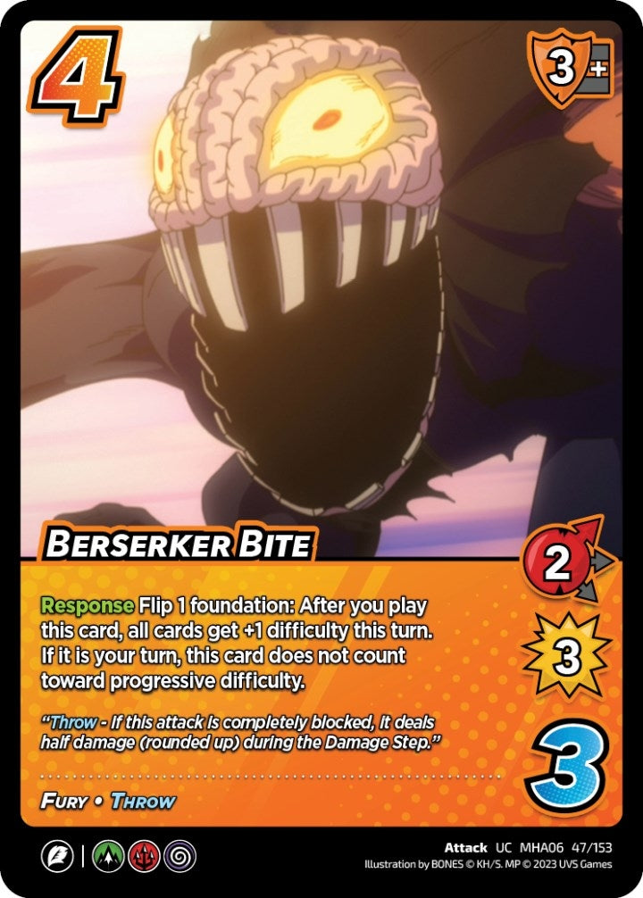 Image for Berserker Bite (UniVersus: My Hero Academia: Jet Burn) (47/153) - UniVersus