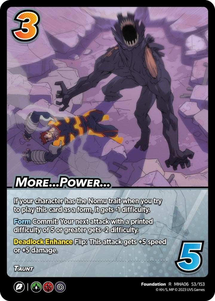Image for More...Power... (UniVersus: My Hero Academia: Jet Burn) (53/153) - UniVersus