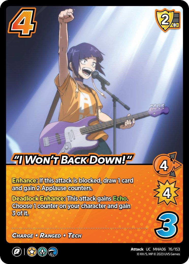 Image for "I Won't Back Down!" (UniVersus: My Hero Academia: Jet Burn) (76/153) - UniVersus