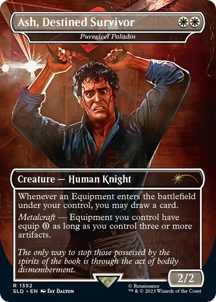 Image for Ash, Destined Survivor - Puresteel Paladin (Secret Lair Drop Series) (1352) - Magic: The Gathering