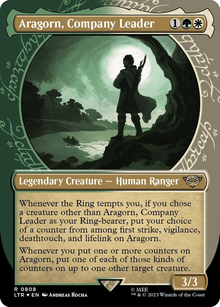 Image for Aragorn, Company Leader (Showcase) (Surge Foil) (Universes Beyond: The Lord of the Rings: Tales of Middle-earth) (808) - Magic: The Gathering