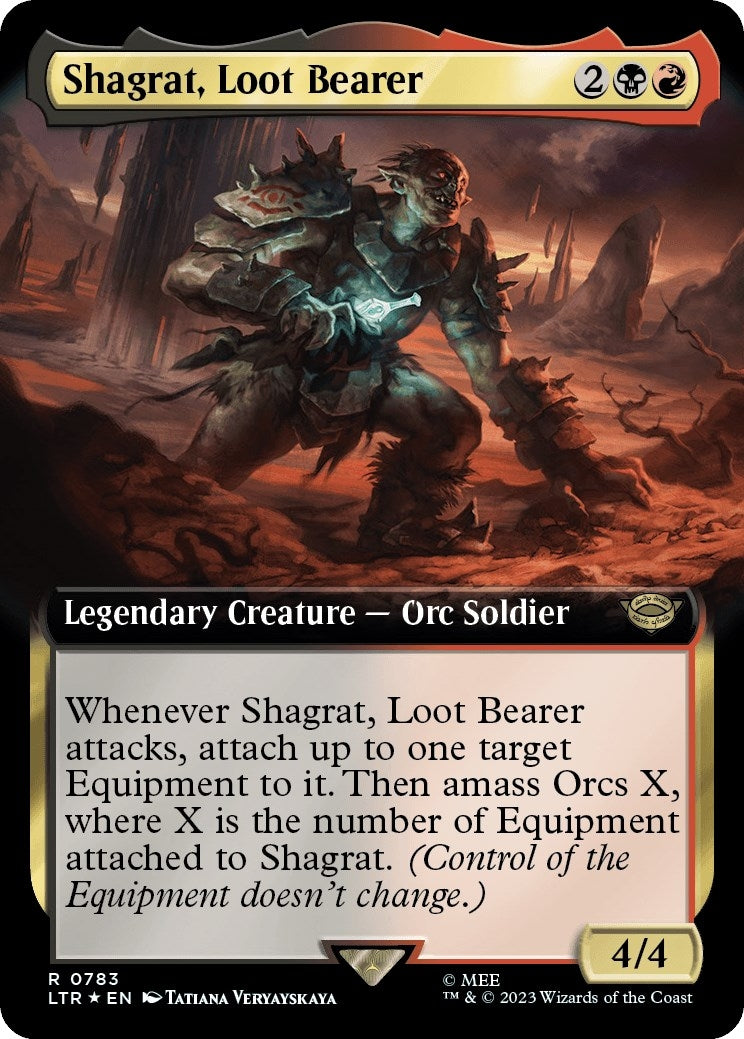 Image for Shagrat, Loot Bearer (Extended Art) (Surge Foil) (Universes Beyond: The Lord of the Rings: Tales of Middle-earth) (783) - Magic: The Gathering