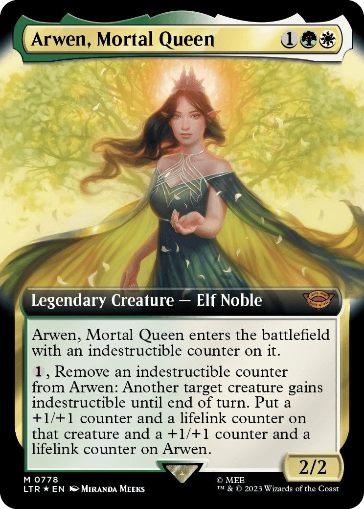 Image for Arwen, Mortal Queen (Extended Art) (Surge Foil) (Universes Beyond: The Lord of the Rings: Tales of Middle-earth) (778) - Magic: The Gathering
