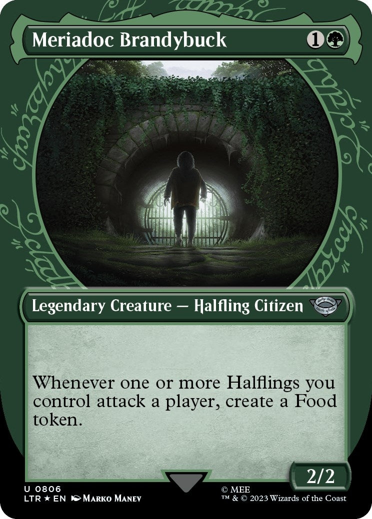 Image for Meriadoc Brandybuck (Showcase) (Surge Foil) (Universes Beyond: The Lord of the Rings: Tales of Middle-earth) (806) - Magic: The Gathering