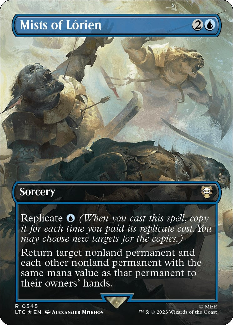 Image for Mists of Lorien (Borderless) (Surge Foil) (Commander: The Lord of the Rings: Tales of Middle-earth) (545) - Magic: The Gathering
