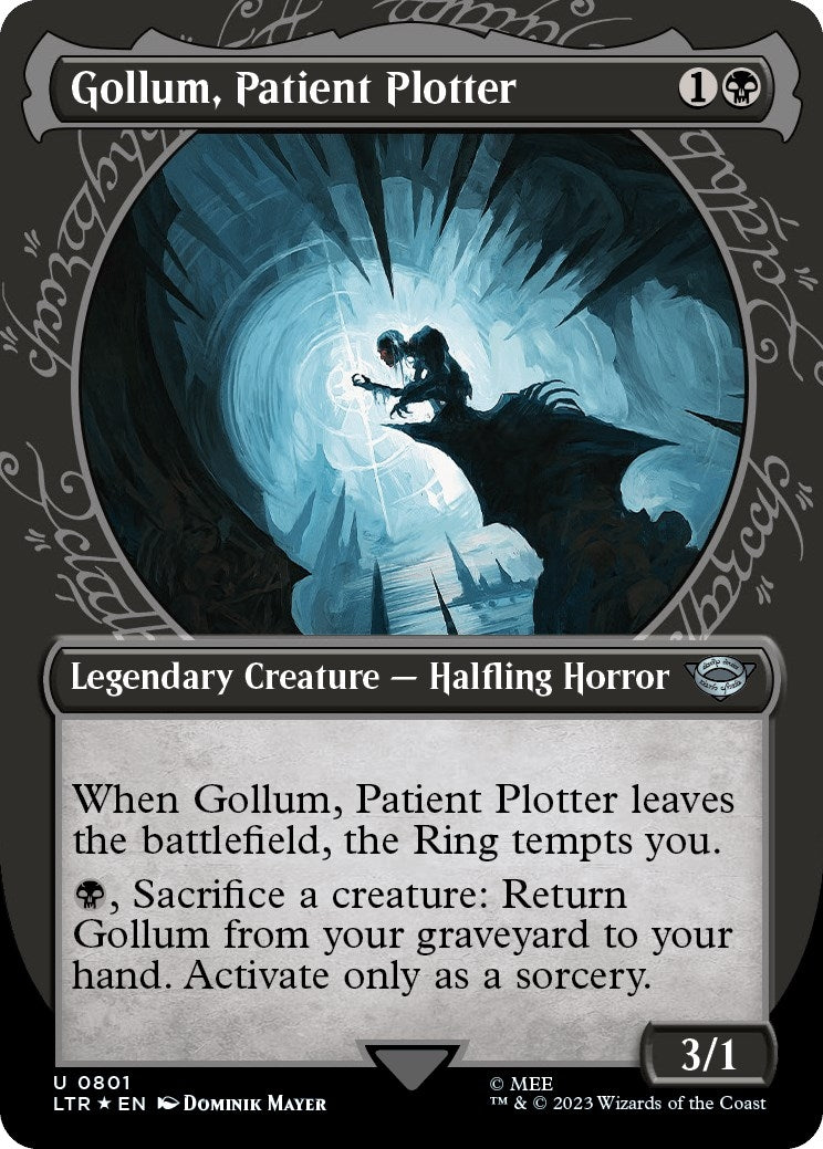 Image for Gollum, Patient Plotter (Showcase) (Surge Foil) (Universes Beyond: The Lord of the Rings: Tales of Middle-earth) (801) - Magic: The Gathering