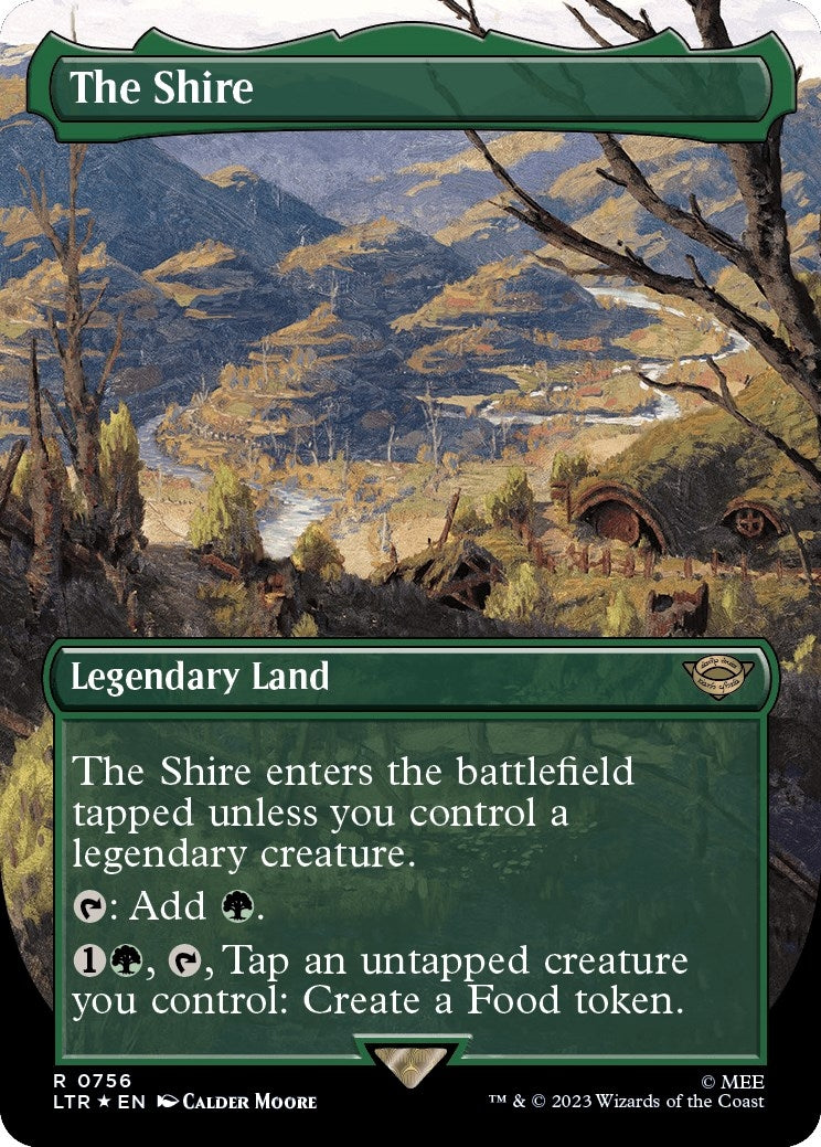 Image for The Shire (Borderless) (Surge Foil) (Universes Beyond: The Lord of the Rings: Tales of Middle-earth) (756) - Magic: The Gathering