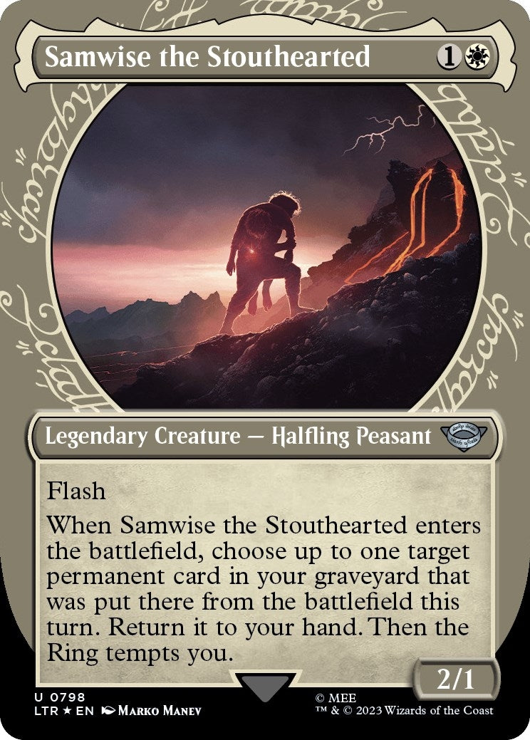 Image for Samwise the Stouthearted (Showcase) (Surge Foil) (Universes Beyond: The Lord of the Rings: Tales of Middle-earth) (798) - Magic: The Gathering