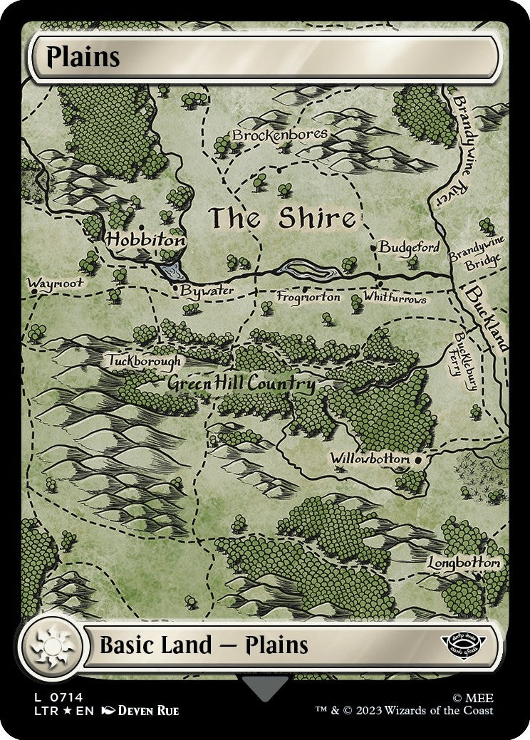 Image for Plains (0714) (Surge Foil) (Universes Beyond: The Lord of the Rings: Tales of Middle-earth) (714) - Magic: The Gathering