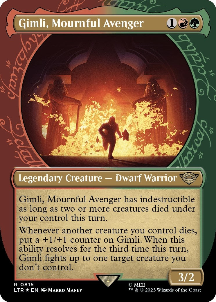 Image for Gimli, Mournful Avenger (Showcase) (Surge Foil) (Universes Beyond: The Lord of the Rings: Tales of Middle-earth) (815) - Magic: The Gathering