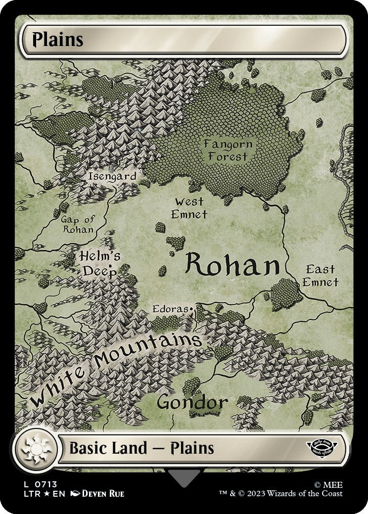 Image for Plains (0713) (Surge Foil) (Universes Beyond: The Lord of the Rings: Tales of Middle-earth) (713) - Magic: The Gathering