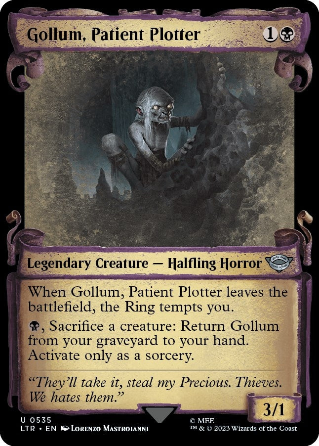 Image for Gollum, Patient Plotter (Showcase Scrolls) (Universes Beyond: The Lord of the Rings: Tales of Middle-earth) (535) - Magic: The Gathering