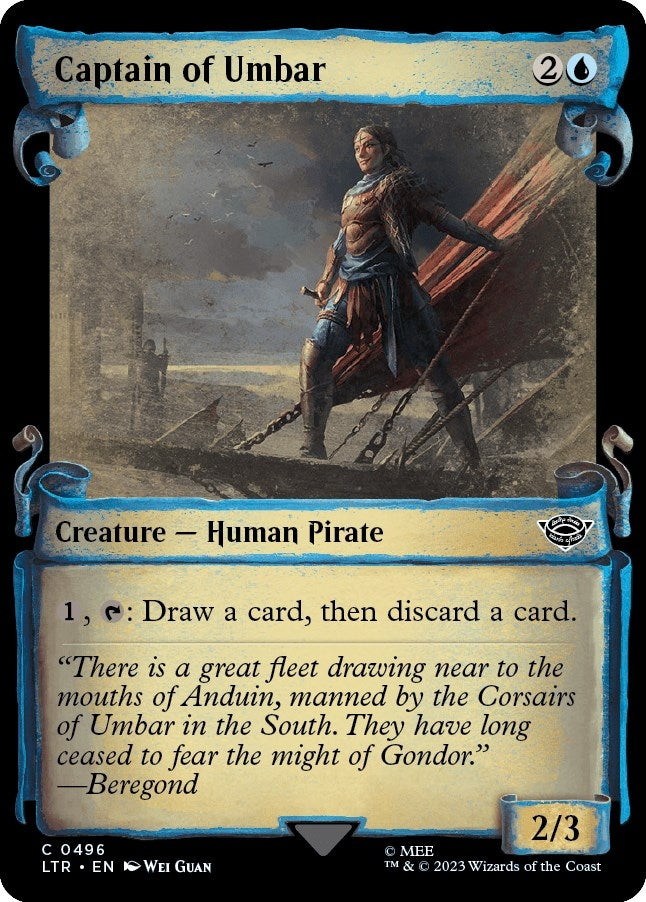 Image for Captain of Umbar (Showcase Scrolls) (Universes Beyond: The Lord of the Rings: Tales of Middle-earth) (496) - Magic: The Gathering