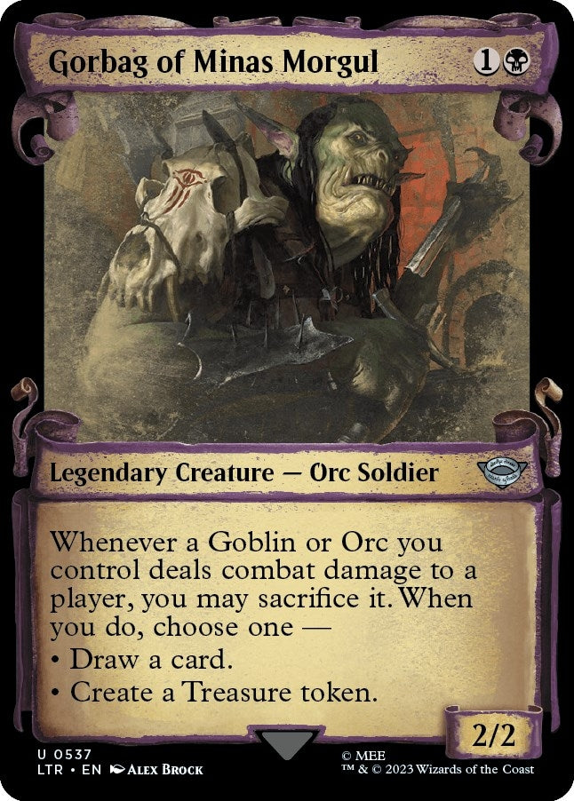 Image for Gorbag of Minas Morgul (Showcase Scrolls) (Universes Beyond: The Lord of the Rings: Tales of Middle-earth) (537) - Magic: The Gathering