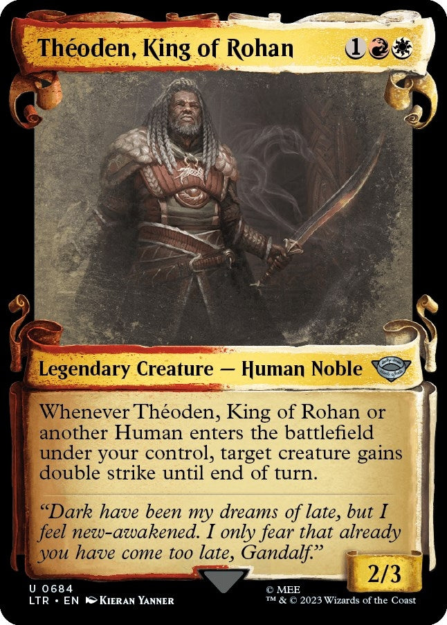 Image for Theoden, King of Rohan (Showcase Scrolls) (Universes Beyond: The Lord of the Rings: Tales of Middle-earth) (684) - Magic: The Gathering
