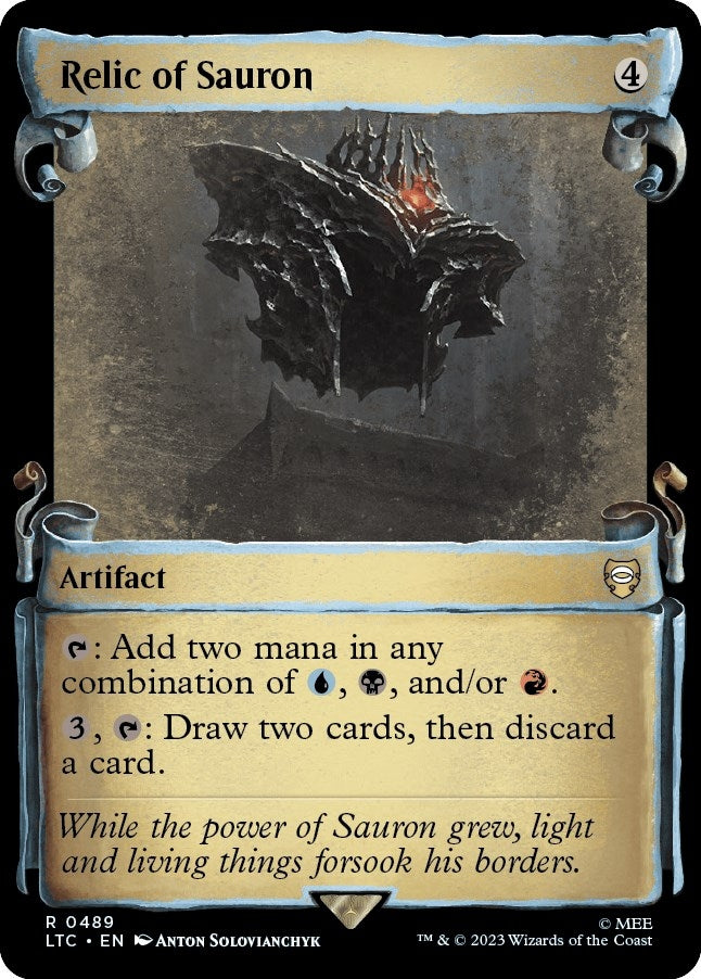 Image for Relic of Sauron (Showcase Scrolls) (Commander: The Lord of the Rings: Tales of Middle-earth) (489) - Magic: The Gathering