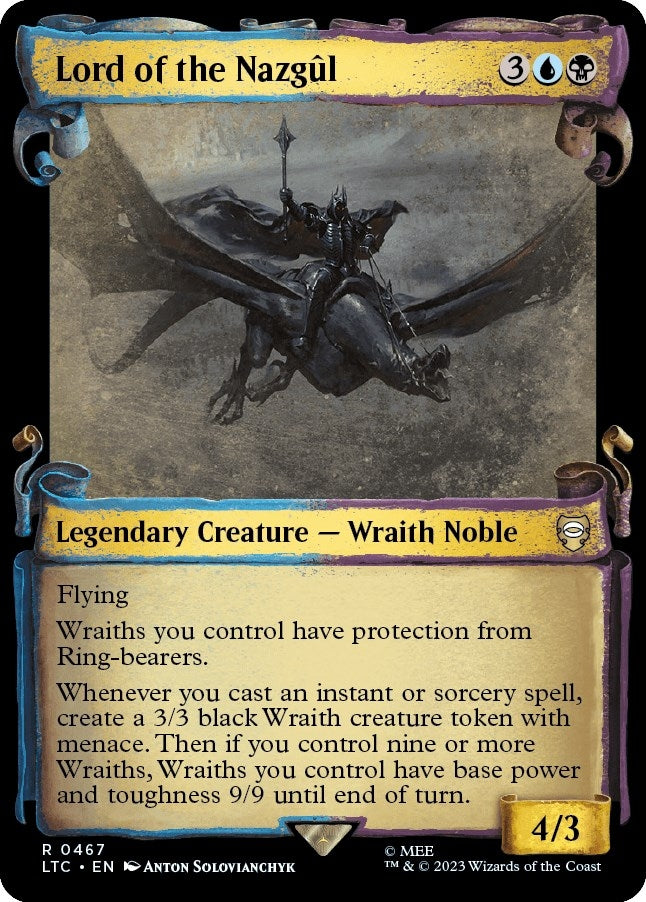 Image for Lord of the Nazgul (Showcase Scrolls) (Commander: The Lord of the Rings: Tales of Middle-earth) (467) - Magic: The Gathering