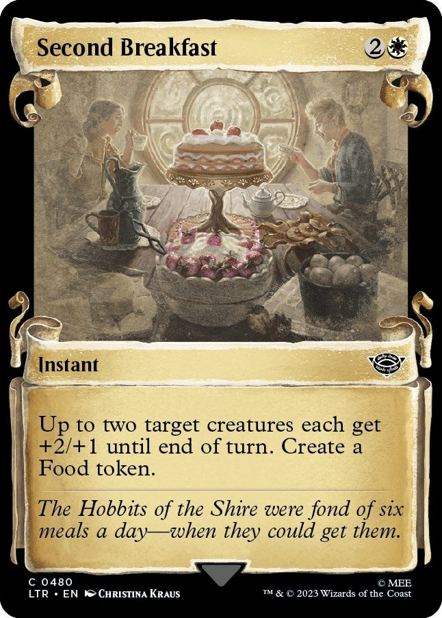 Image for Second Breakfast (Showcase Scrolls) (Universes Beyond: The Lord of the Rings: Tales of Middle-earth) (480) - Magic: The Gathering