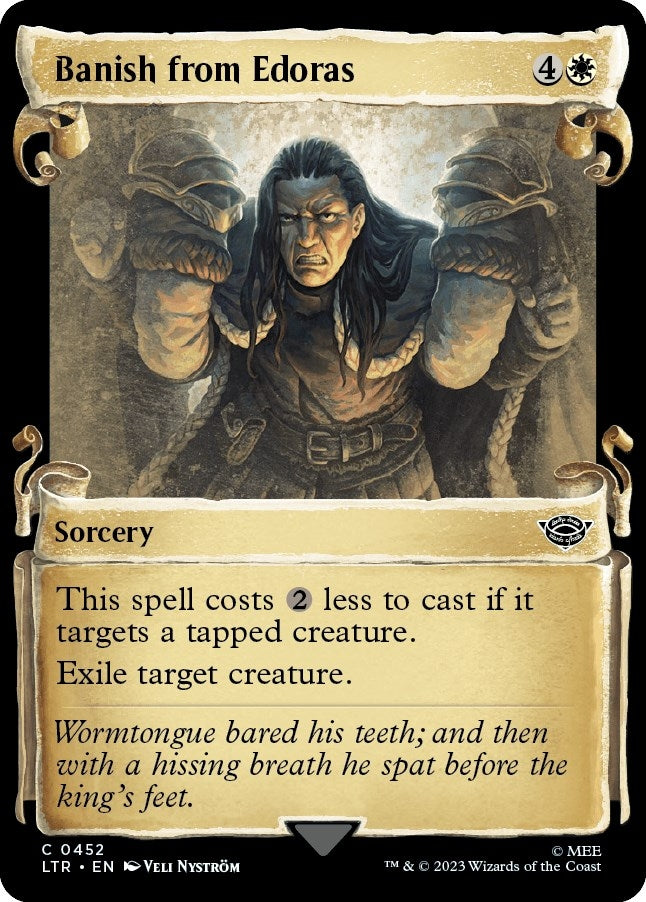Image for Banish from Edoras (Showcase Scrolls) (Universes Beyond: The Lord of the Rings: Tales of Middle-earth) (452) - Magic: The Gathering