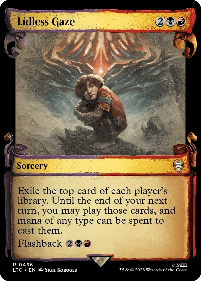 Image for Lidless Gaze (Showcase Scrolls) (Commander: The Lord of the Rings: Tales of Middle-earth) (466) - Magic: The Gathering