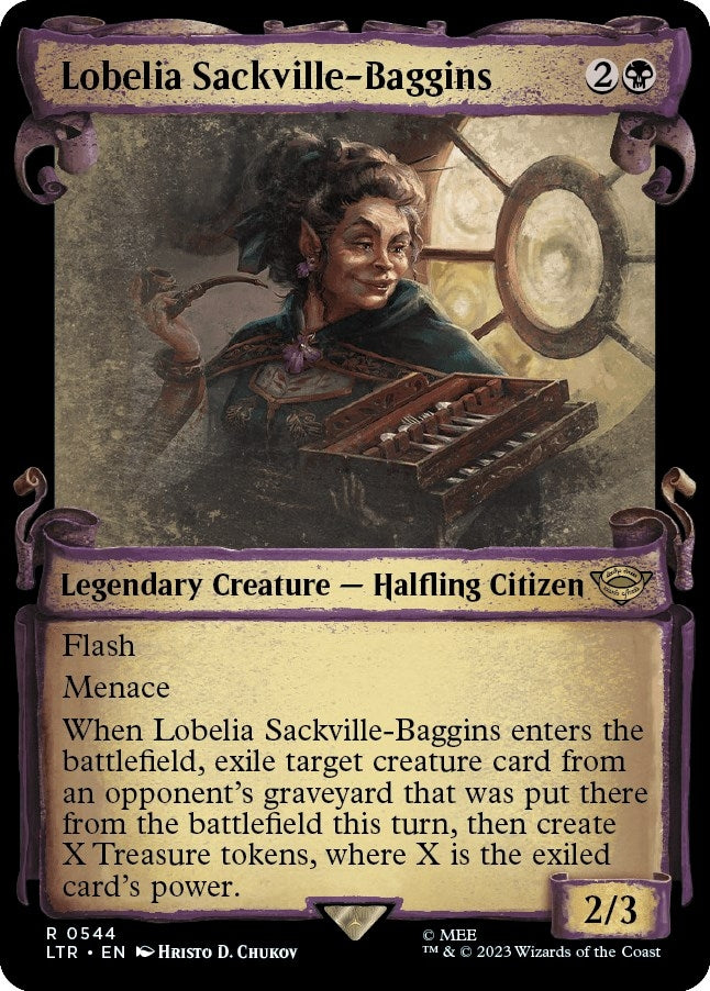 Image for Lobelia Sackville-Baggins (Showcase Scrolls) (Universes Beyond: The Lord of the Rings: Tales of Middle-earth) (544) - Magic: The Gathering