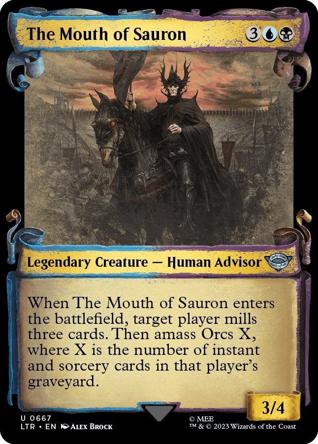 Image for The Mouth of Sauron (Showcase Scrolls) (Universes Beyond: The Lord of the Rings: Tales of Middle-earth) (667) - Magic: The Gathering