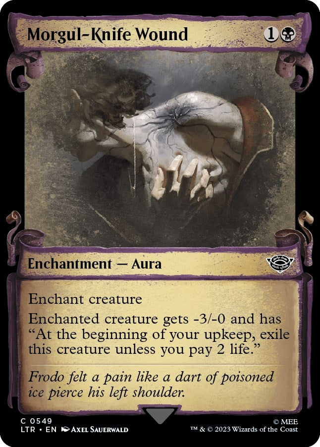 Image for Morgul-Knife Wound (Showcase Scrolls) (Universes Beyond: The Lord of the Rings: Tales of Middle-earth) (549) - Magic: The Gathering