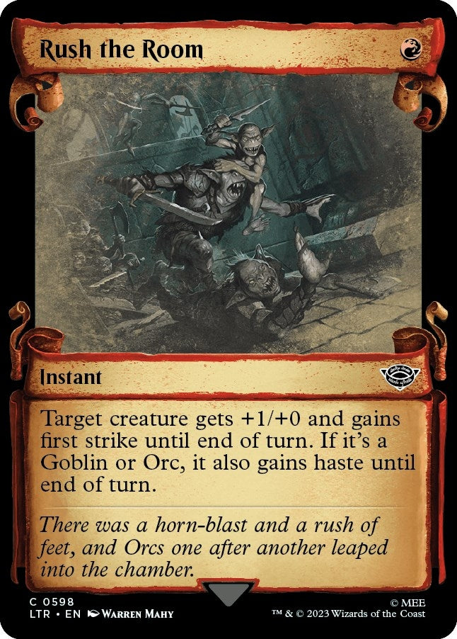 Image for Rush the Room (Showcase Scrolls) (Universes Beyond: The Lord of the Rings: Tales of Middle-earth) (598) - Magic: The Gathering