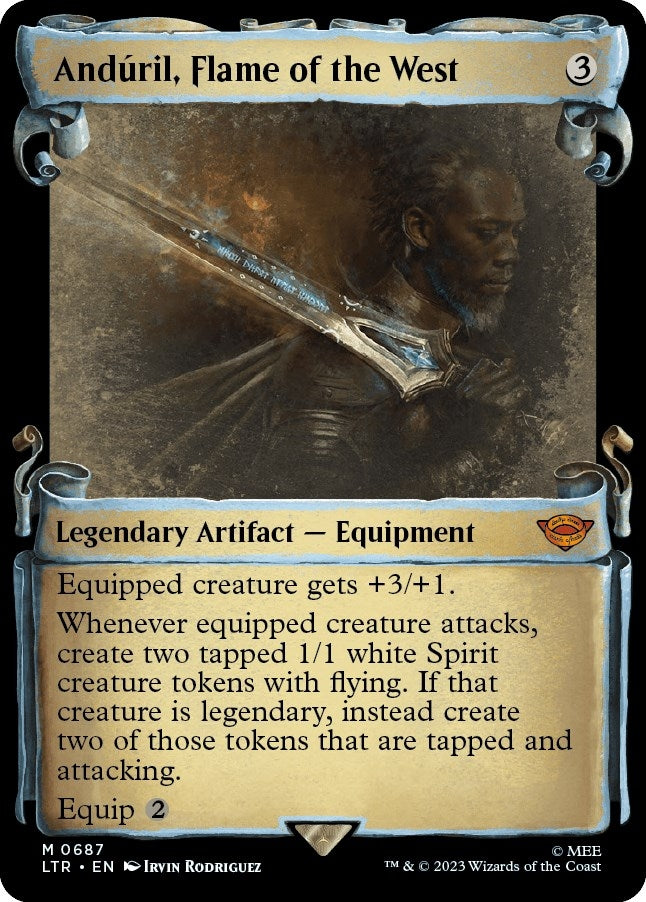 Image for Anduril, Flame of the West (Showcase Scrolls) (Universes Beyond: The Lord of the Rings: Tales of Middle-earth) (687) - Magic: The Gathering