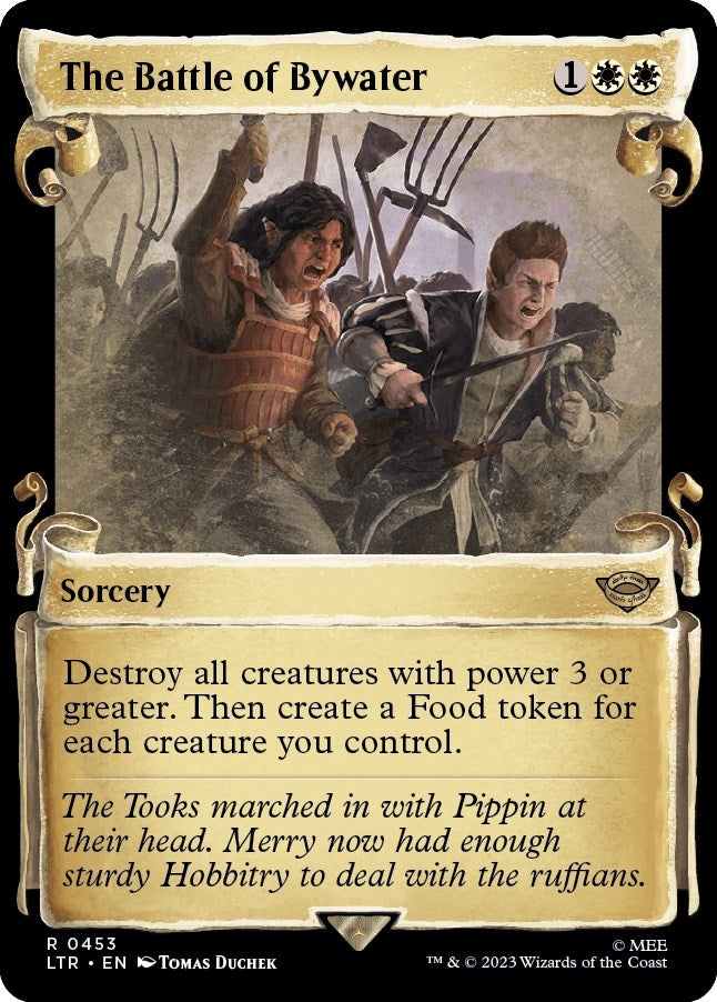 Image for The Battle of Bywater (Showcase Scrolls) (Universes Beyond: The Lord of the Rings: Tales of Middle-earth) (453) - Magic: The Gathering