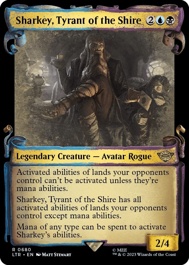 Image for Sharkey, Tyrant of the Shire (Showcase Scrolls) (Universes Beyond: The Lord of the Rings: Tales of Middle-earth) (680) - Magic: The Gathering