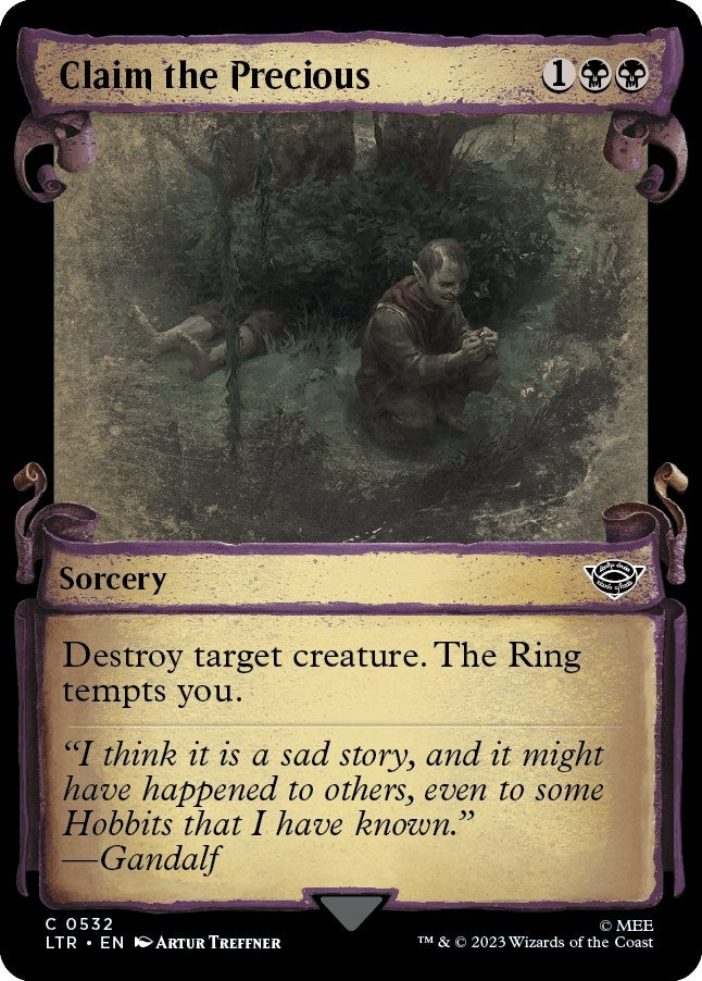 Image for Claim the Precious (Showcase Scrolls) (Universes Beyond: The Lord of the Rings: Tales of Middle-earth) (532) - Magic: The Gathering