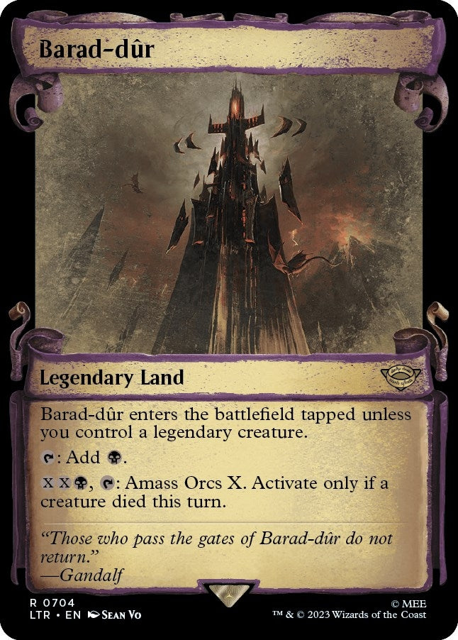 Image for Barad-dur (Showcase Scrolls) (Universes Beyond: The Lord of the Rings: Tales of Middle-earth) (704) - Magic: The Gathering