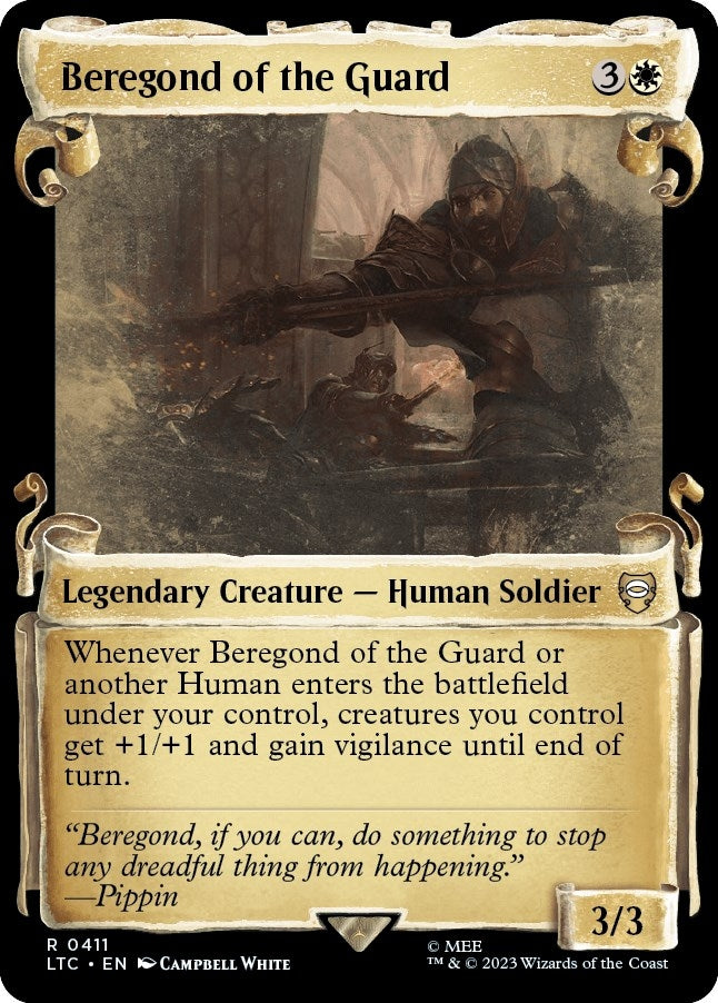 Image for Beregond of the Guard (Showcase Scrolls) (Commander: The Lord of the Rings: Tales of Middle-earth) (411) - Magic: The Gathering