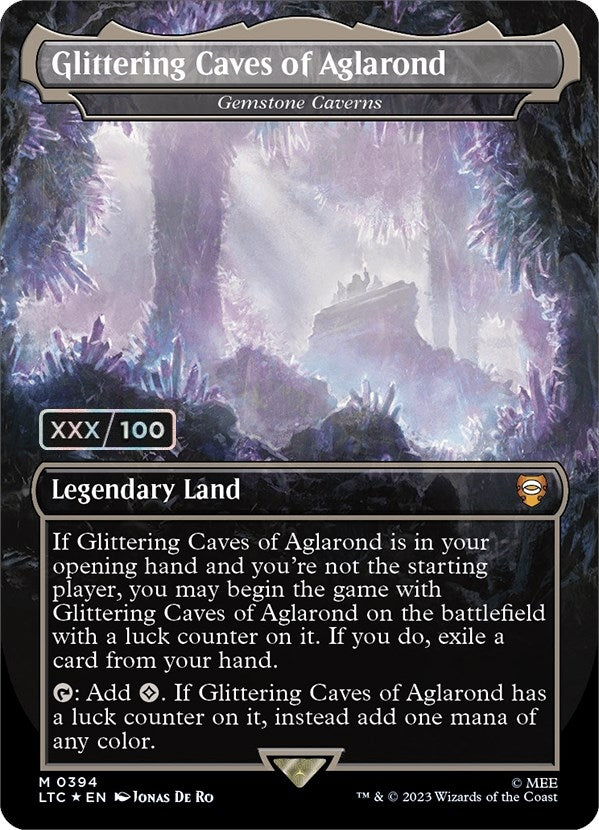 Image for Glittering Caves of Aglarond - Gemstone Caverns (Serial Numbered) (Commander: The Lord of the Rings: Tales of Middle-earth) (394) - Magic: The Gathering