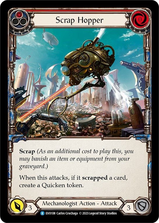 Image for Scrap Hopper (Red) (Bright Lights) (EVO108) - Flesh and Blood TCG