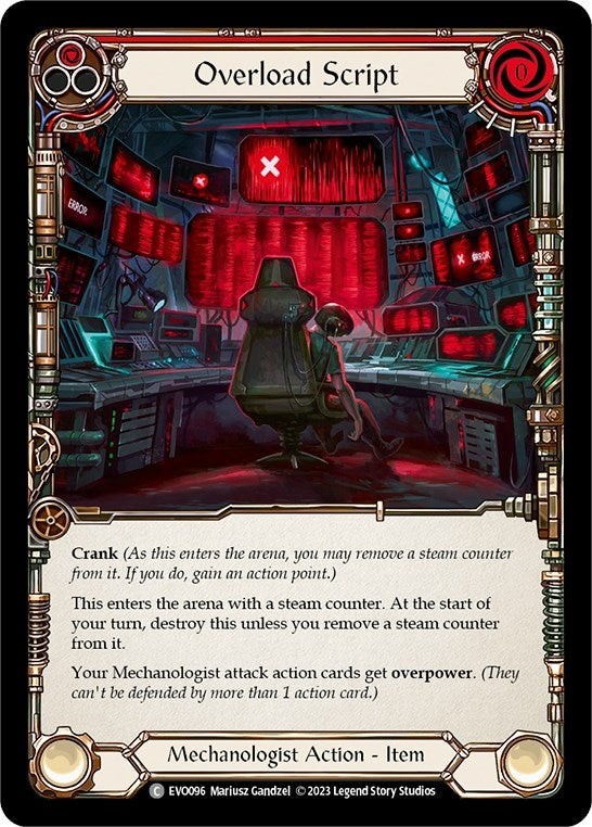 Image for Overload Script (Bright Lights) (EVO096) - Flesh and Blood TCG