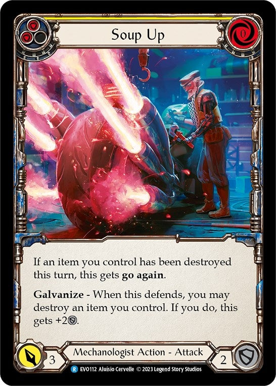 Image for Soup Up (Yellow) (Bright Lights) (EVO112) - Flesh and Blood TCG
