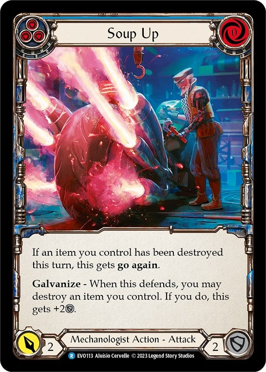 Image for Soup Up (Blue) (Bright Lights) (EVO113) - Flesh and Blood TCG