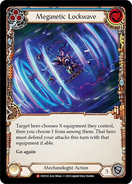 Image for Meganetic Lockwave (Bright Lights) (EVO143) - Flesh and Blood TCG