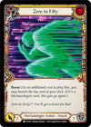 Image for Zero to Fifty (Yellow) (Bright Lights) (EVO163) - Flesh and Blood TCG