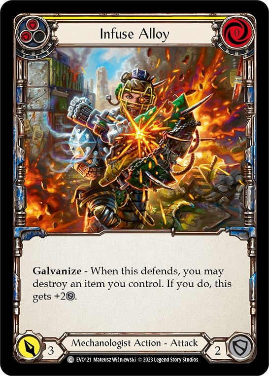 Image for Infuse Alloy (Yellow) (Bright Lights) (EVO121) - Flesh and Blood TCG