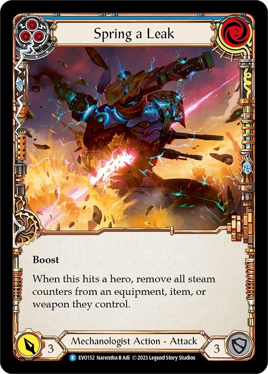 Image for Spring a Leak (Blue) (Bright Lights) (EVO152) - Flesh and Blood TCG