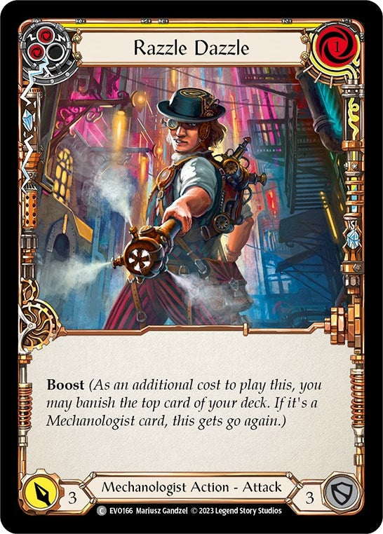 Image for Razzle Dazzle (Yellow) (Bright Lights) (EVO166) - Flesh and Blood TCG