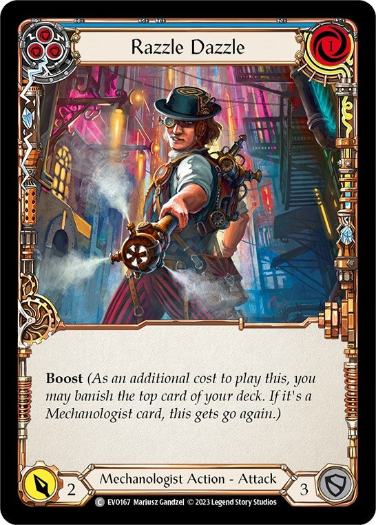 Image for Razzle Dazzle (Blue) (Bright Lights) (EVO167) - Flesh and Blood TCG