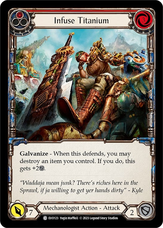 Image for Infuse Titanium (Red) (Bright Lights) (EVO123) - Flesh and Blood TCG