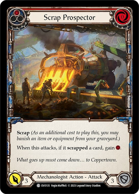 Image for Scrap Prospector (Red) (Bright Lights) (EVO135) - Flesh and Blood TCG